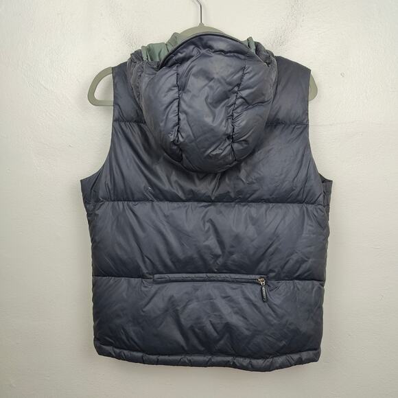 Vintage Y2K Nike ACG Down Puffer Vest Womens Small Dark Blue Full Zip Hooded - Picture 10 of 14
